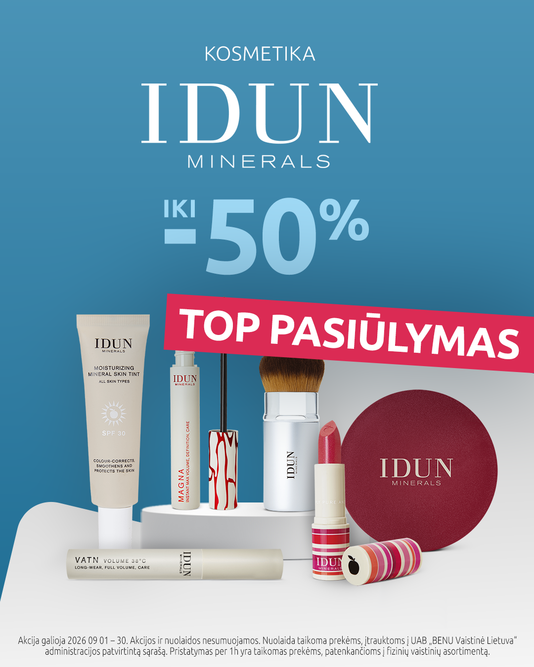 BENU Vaistinė Facebook ad: Apsipirk benu.lt