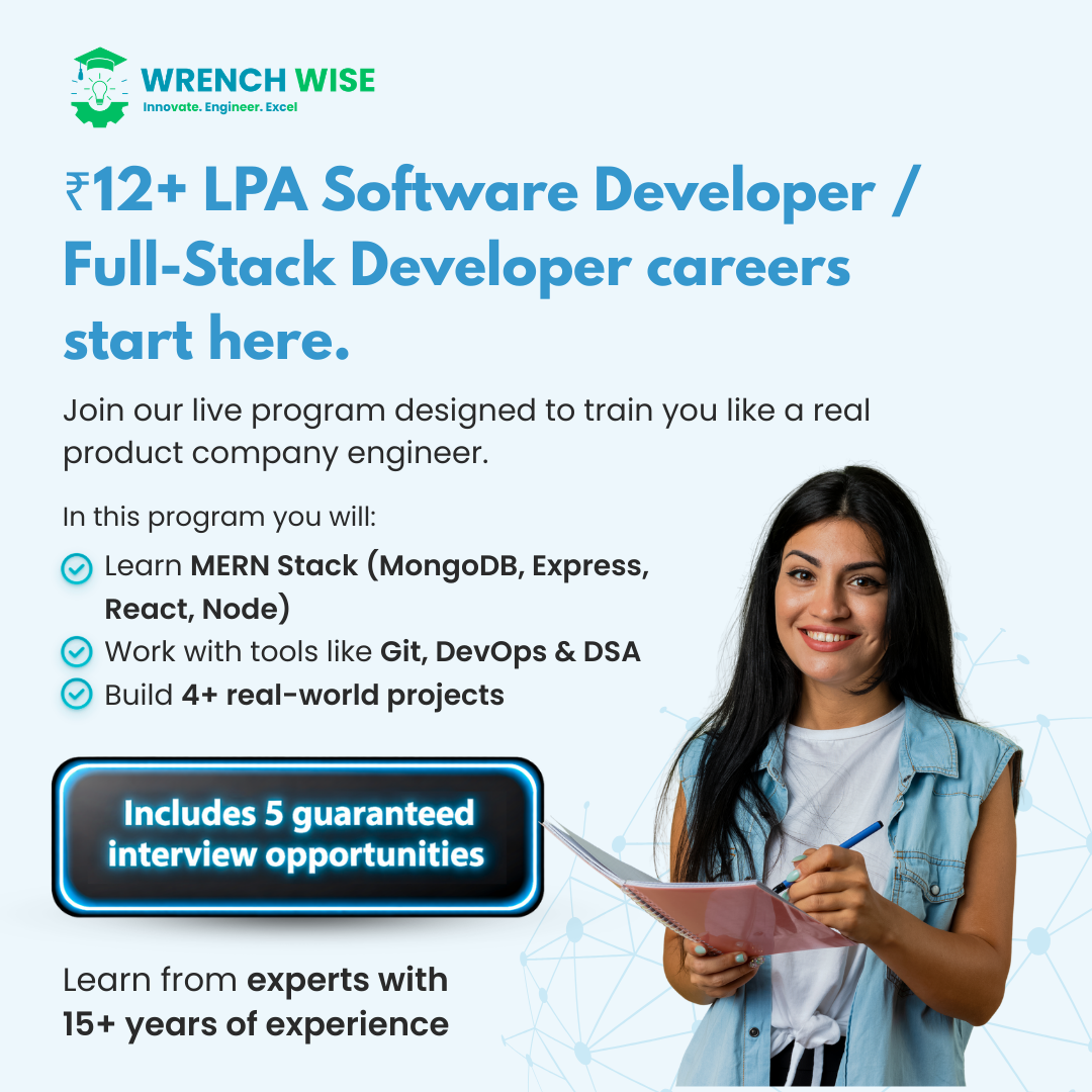 Wrench wise CSE Facebook ad: Become an AI Full-Stack Developer