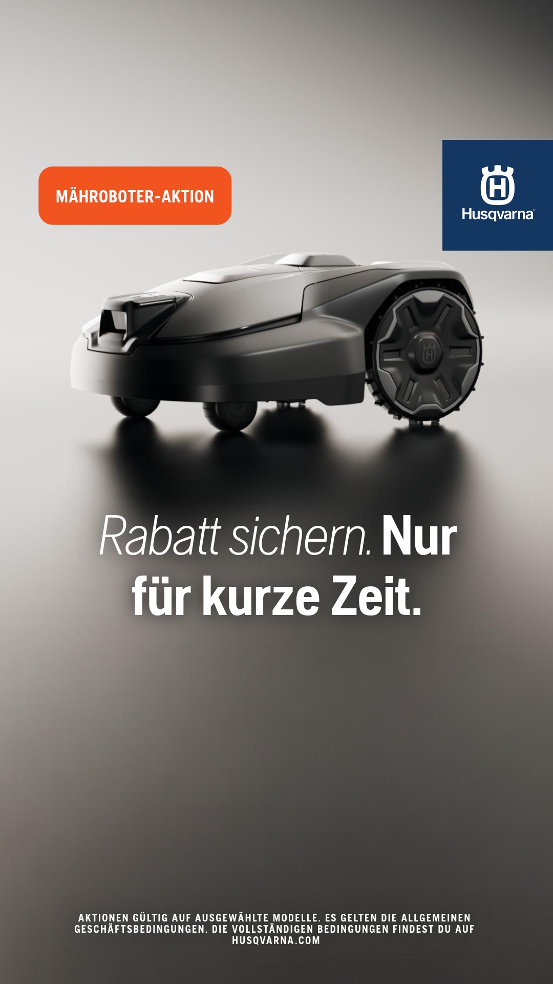Husqvarna Facebook ad: Zeitlich begrenztes Angebot