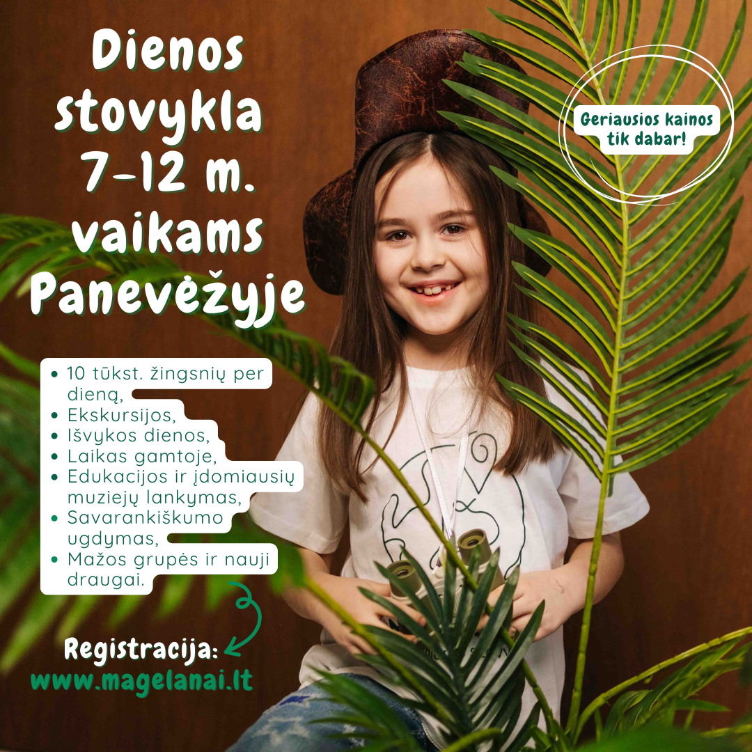 Magelanai - vaikų dienos stovykla Facebook ad