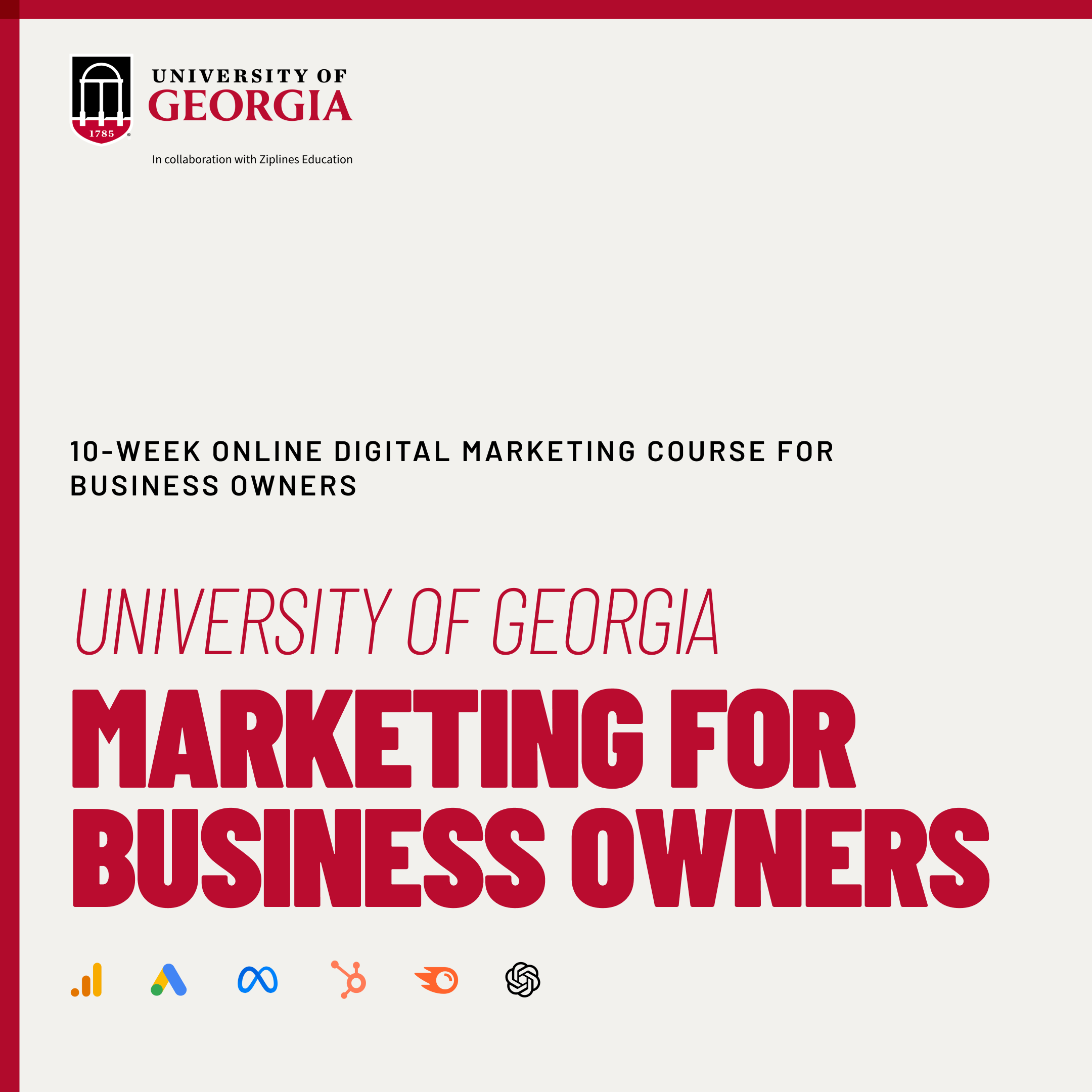 University of Georgia Center for Continuing Education Facebook ad