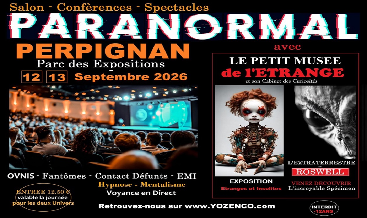 Salons du Paranormal Facebook ad: PERPIGNAN - Salon du Paranormal au PARC DES EXPOSITIONS…