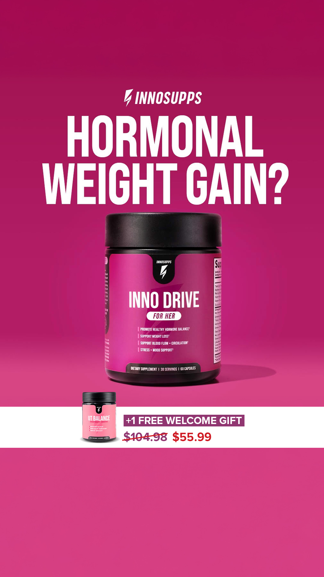 Inno Drive: For Her by Inno Supps Facebook ad from Feb 14, 2026