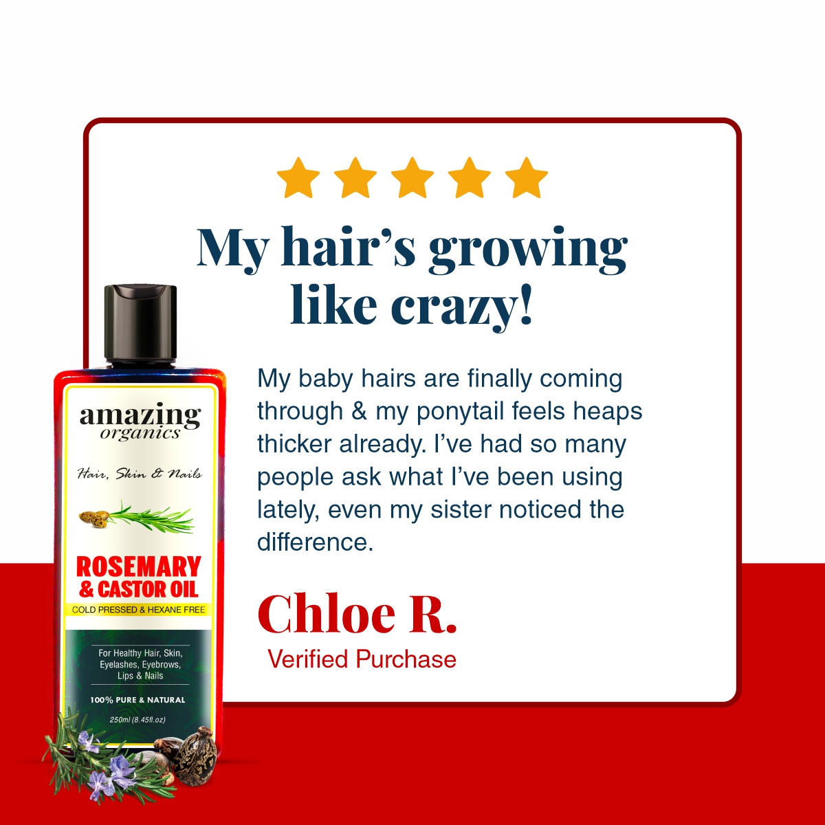 Amazing Organics Australia Facebook ad