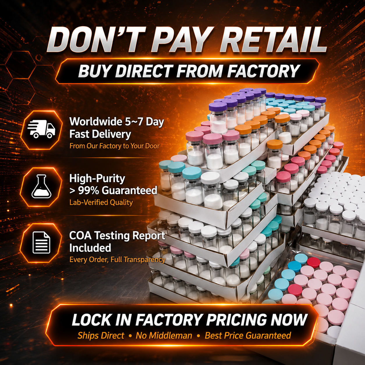 Peptide Manufacturing Partner Facebook ad