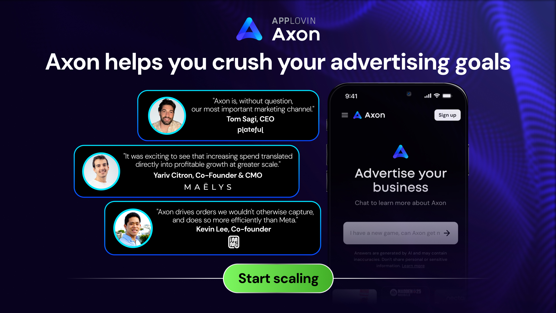 Axon.AI Facebook ad