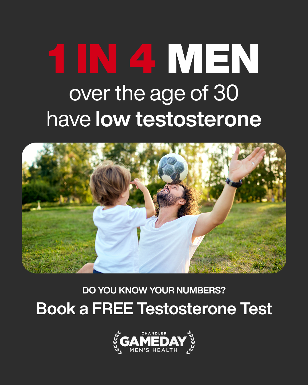 Gameday Men's Health Facebook ad