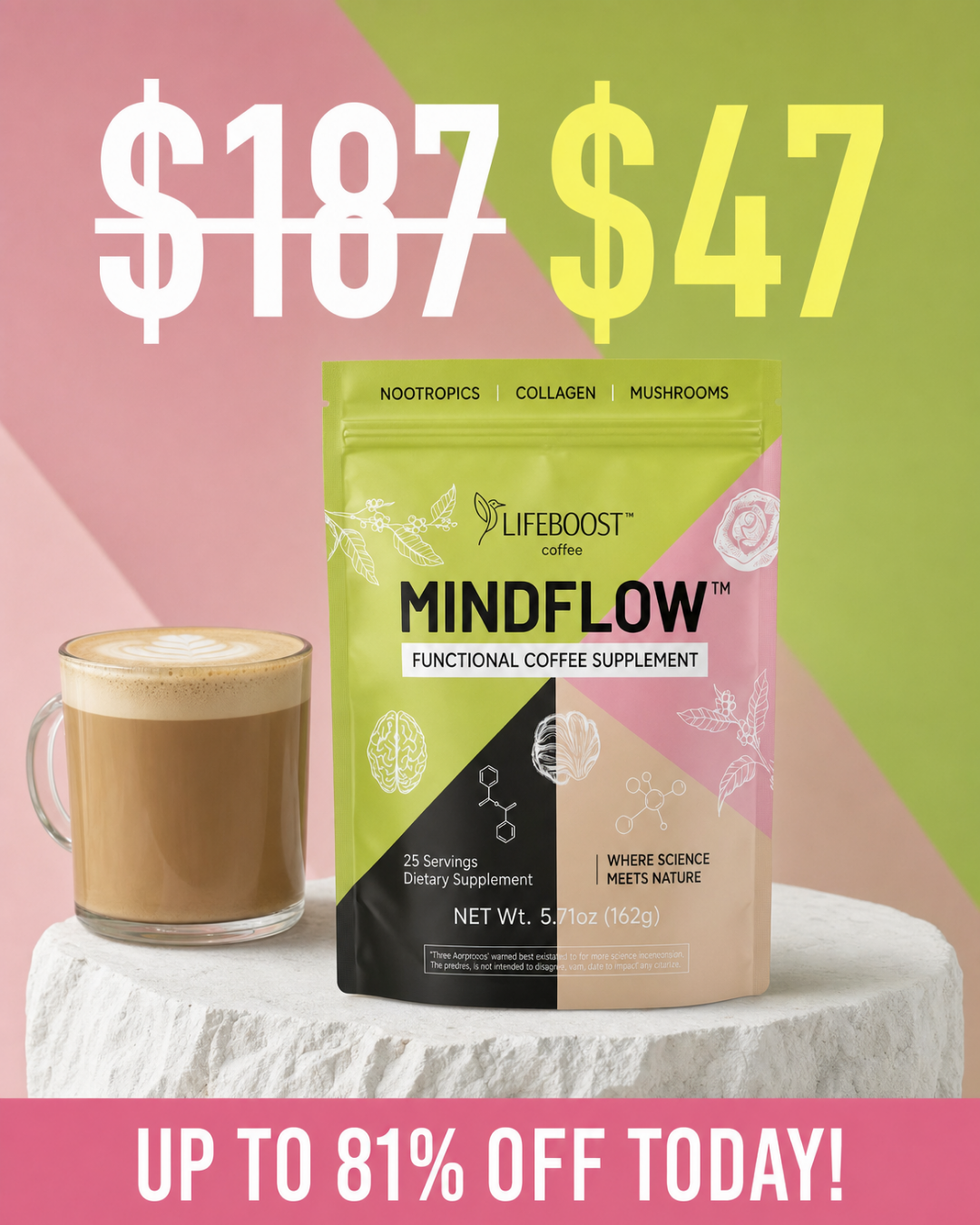 Lifeboost Coffee Facebook ad