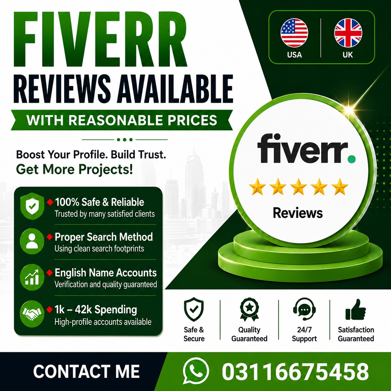 Skyline Agency Hub Facebook ad: Fiverr Upwork Reviews & Gig Ranking Boost