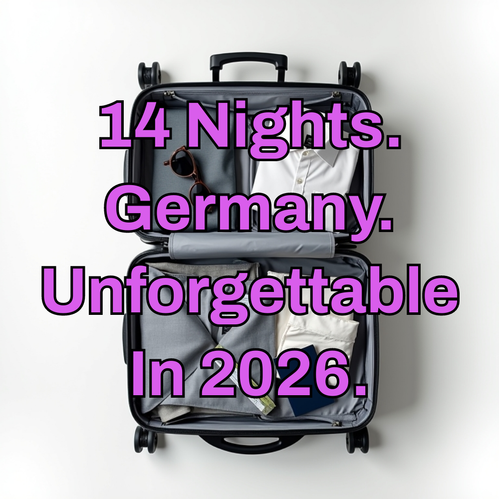 Focus Section Facebook ad: 14 Nights Germany Vacation Packages 2026.