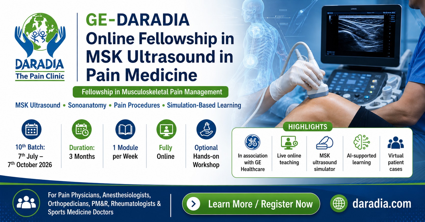 Daradia: The Pain Clinic Facebook ad