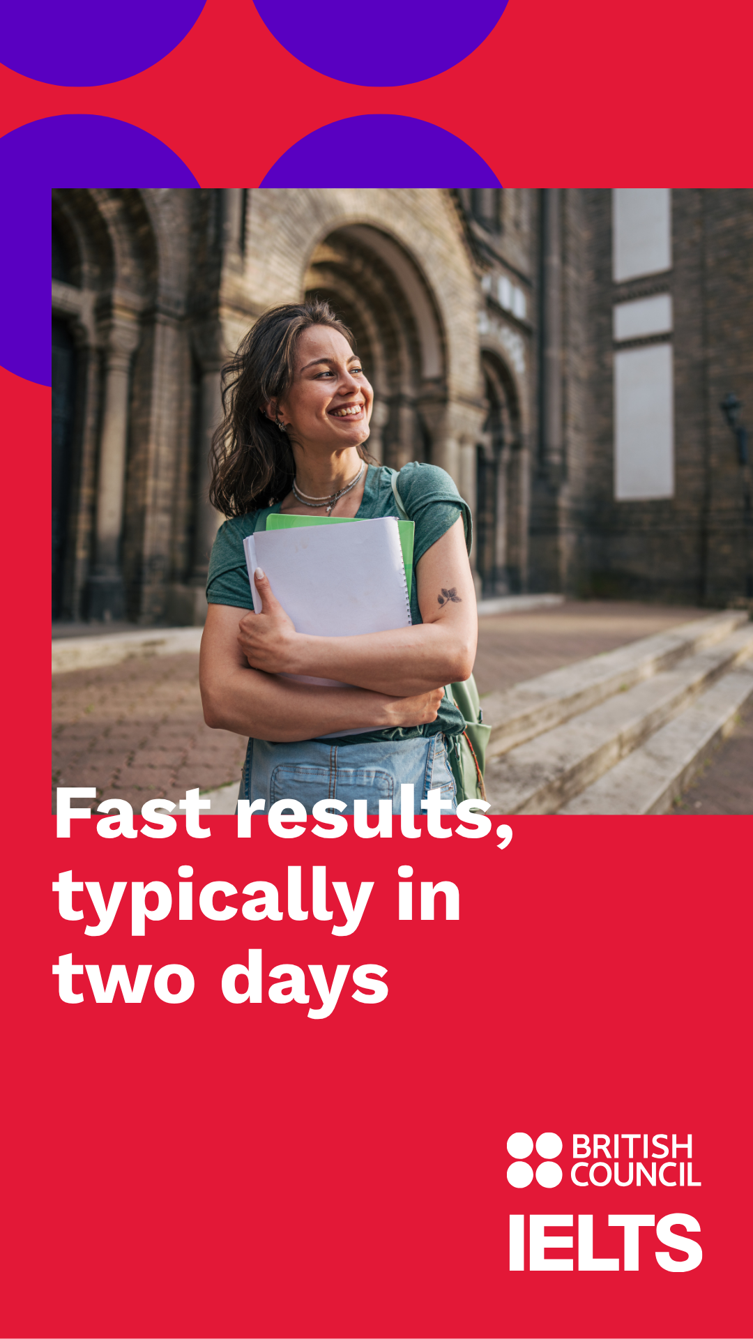 Take IELTS Official Facebook ad