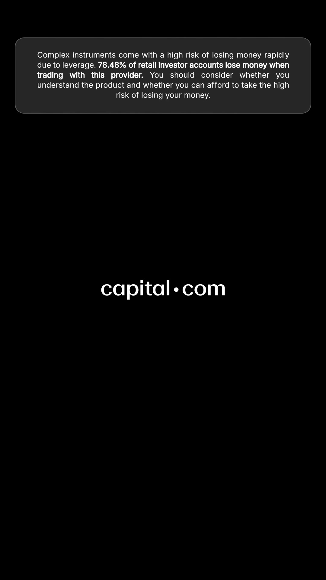 Capital.com International Facebook ad: MT4 & MT5 integrated