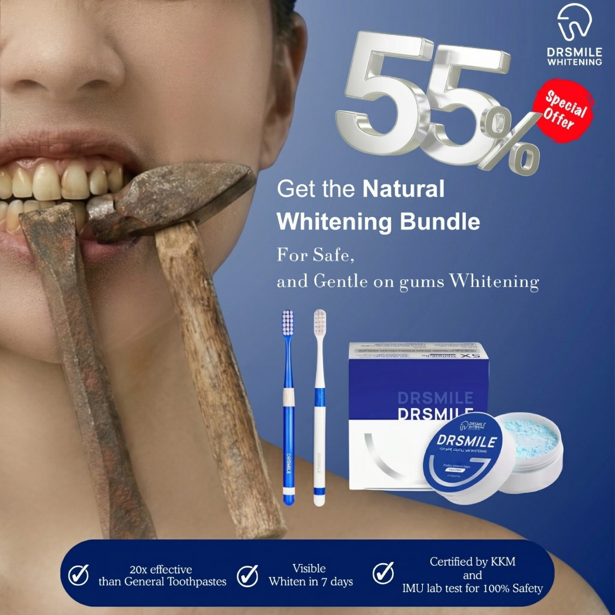 Dr Smile Whitening Solution Facebook ad