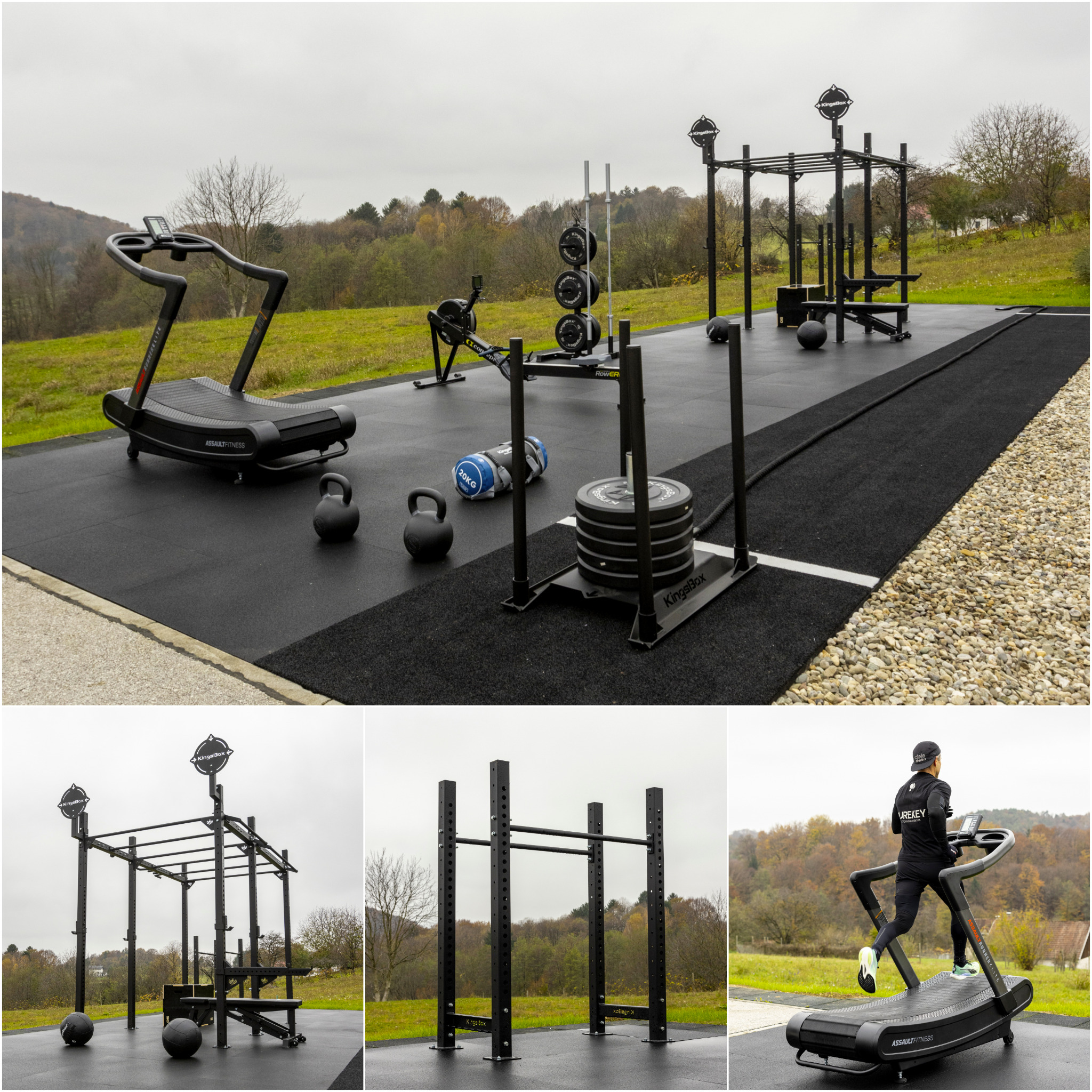 KingsBox France Facebook ad: Nous aidons à créer les espaces de gym…