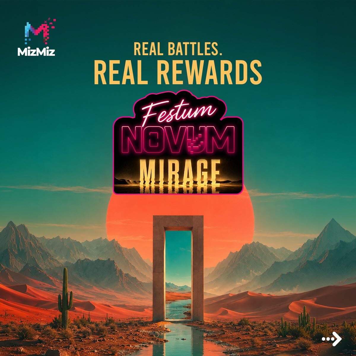 MizMiz Facebook ad: REAL BATTLES. REAL REWARDS.