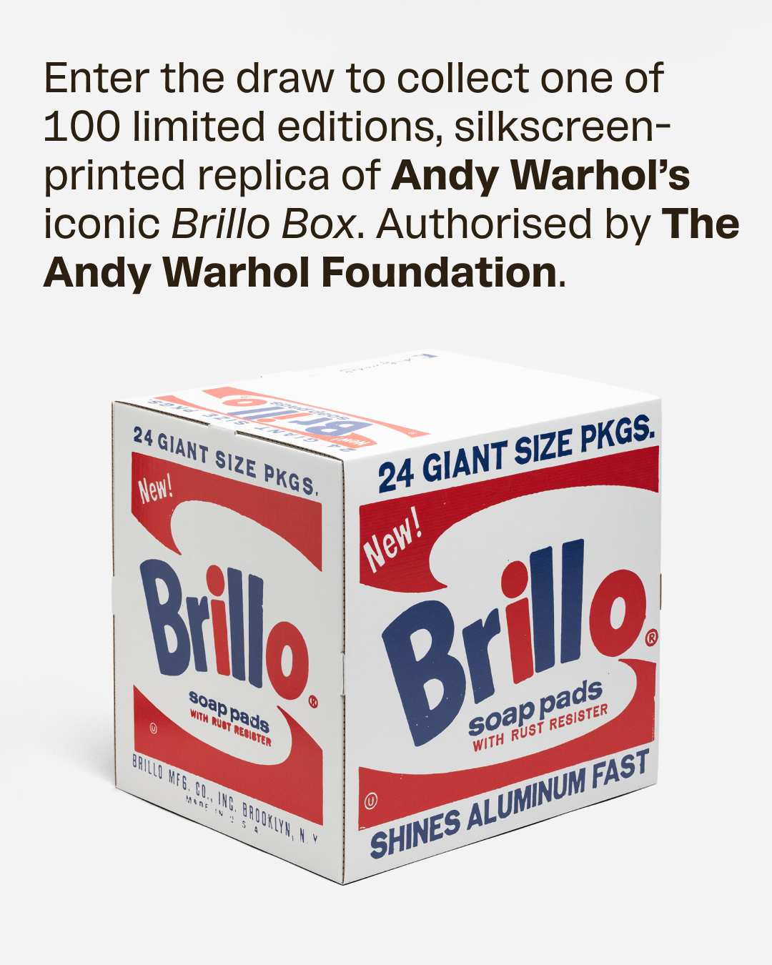 The Andy Warhol Foundation for the Visual Arts Facebook ad
