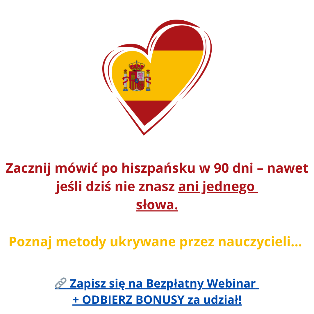 Hiszpański z Olgą Facebook ad: Bezpłatny Warsztat Online