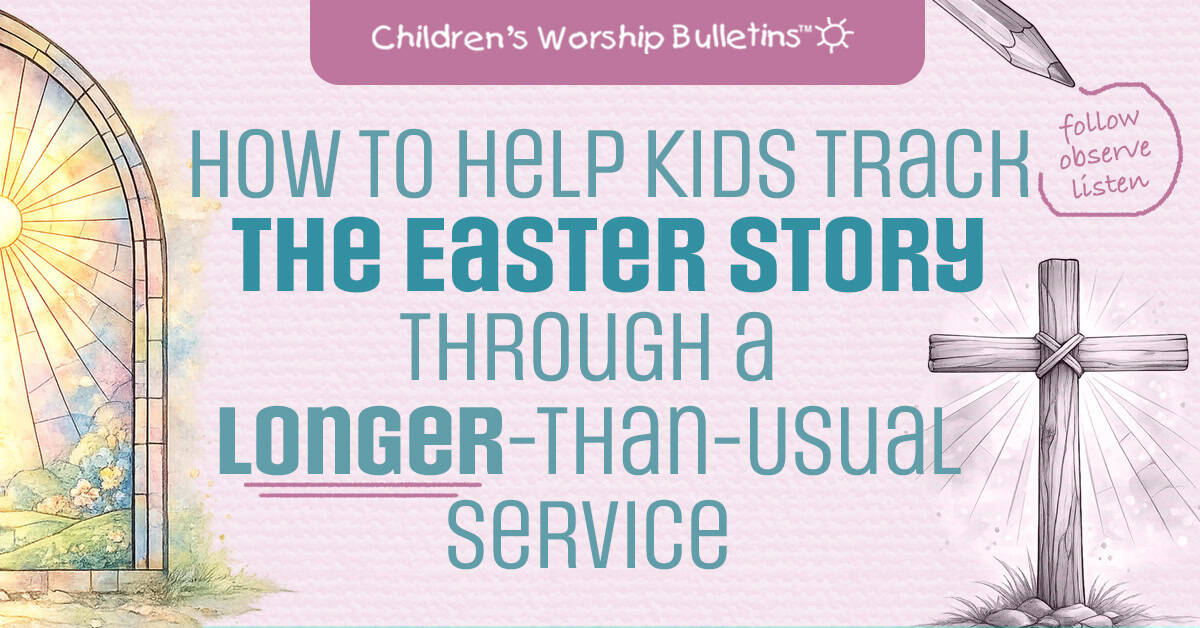 Children's Worship Bulletins Facebook ad