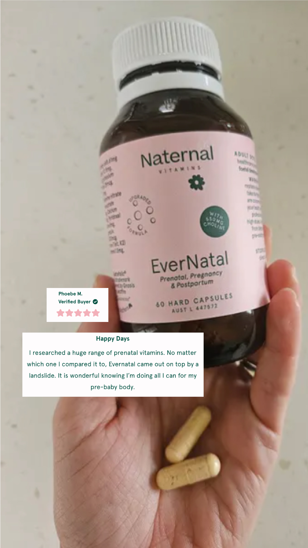 Naternal Vitamins Facebook ad