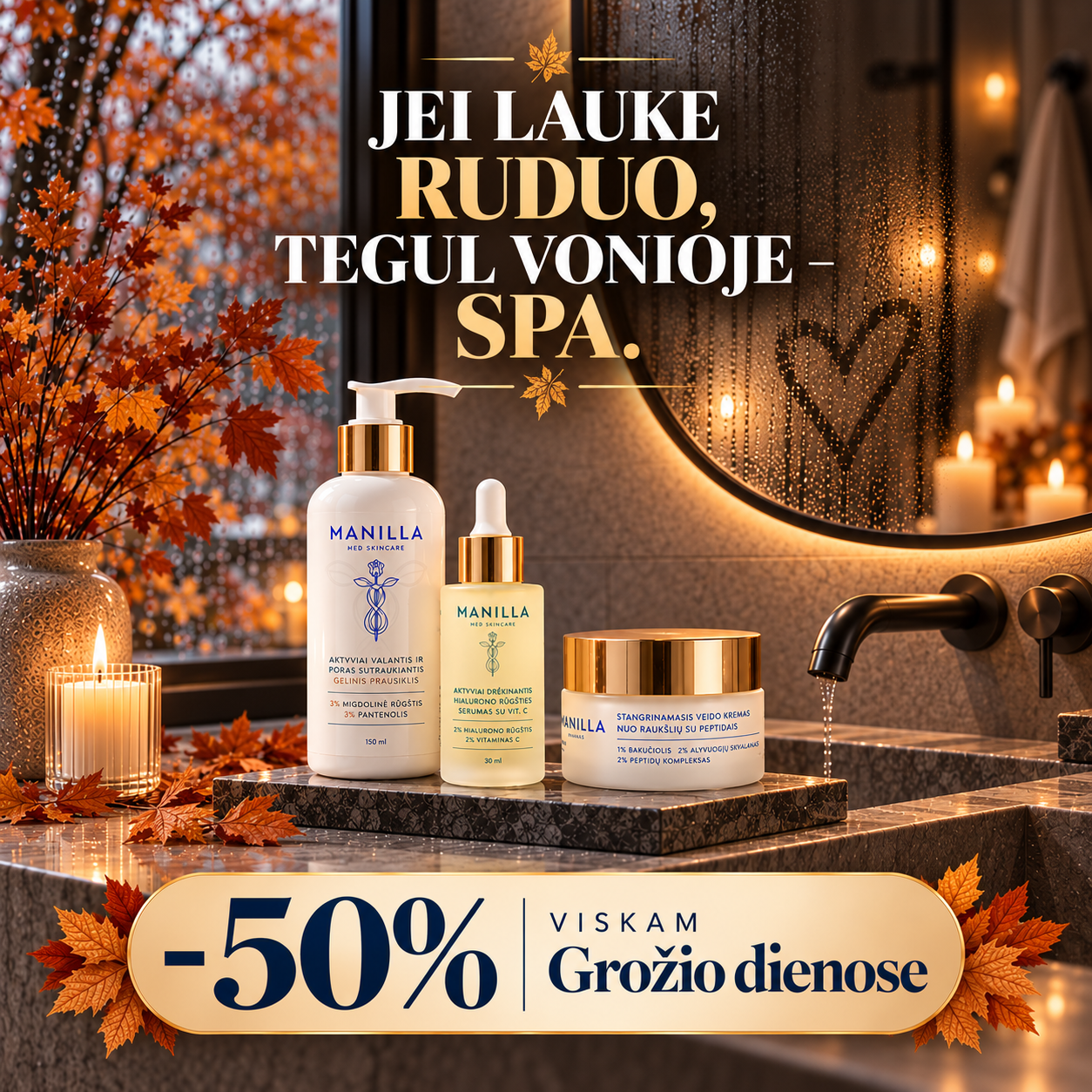 Manilla Facebook ad: -50% VISKAM