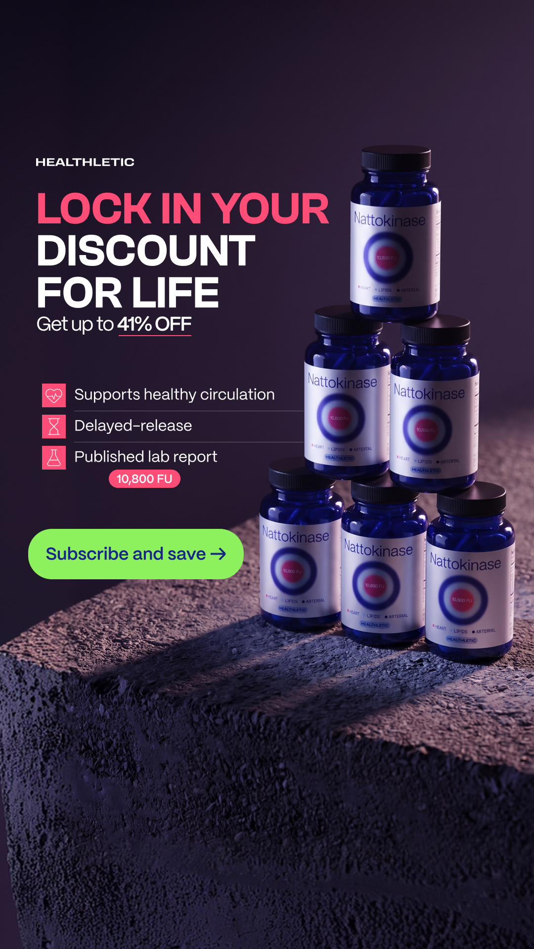 Healthletic Facebook ad
