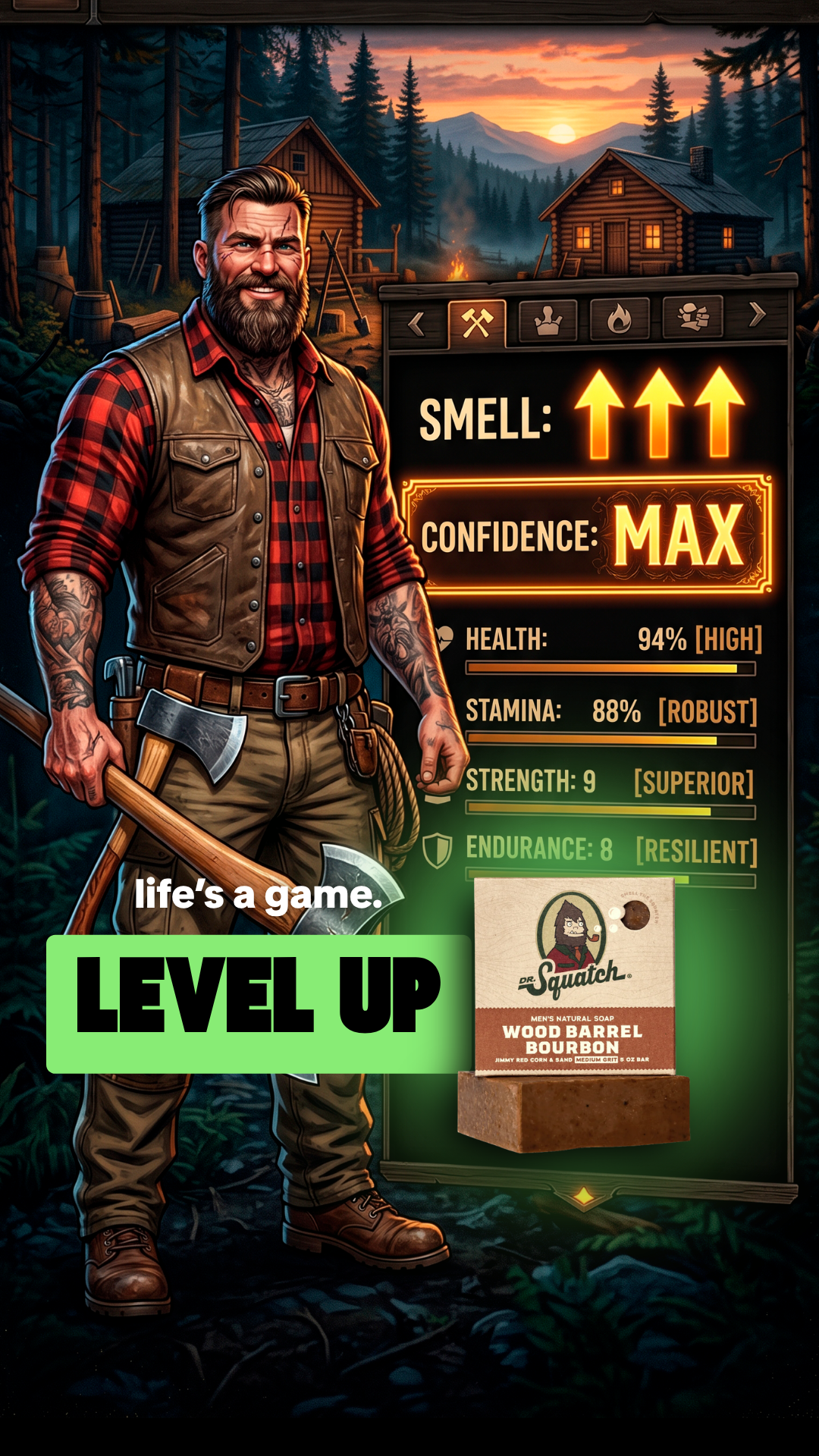 Dr. Squatch Facebook ad