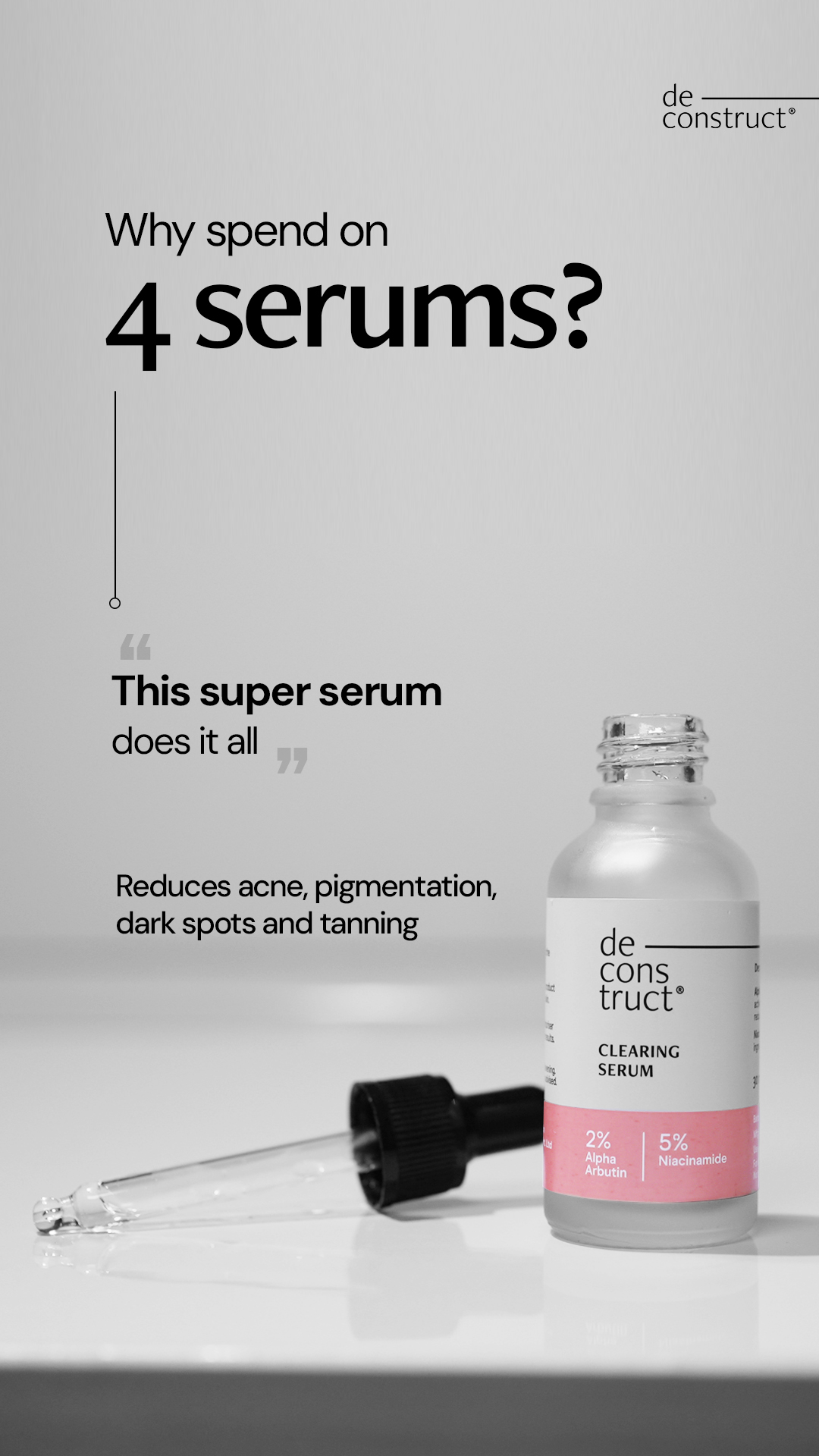 Deconstruct Skincare Facebook ad