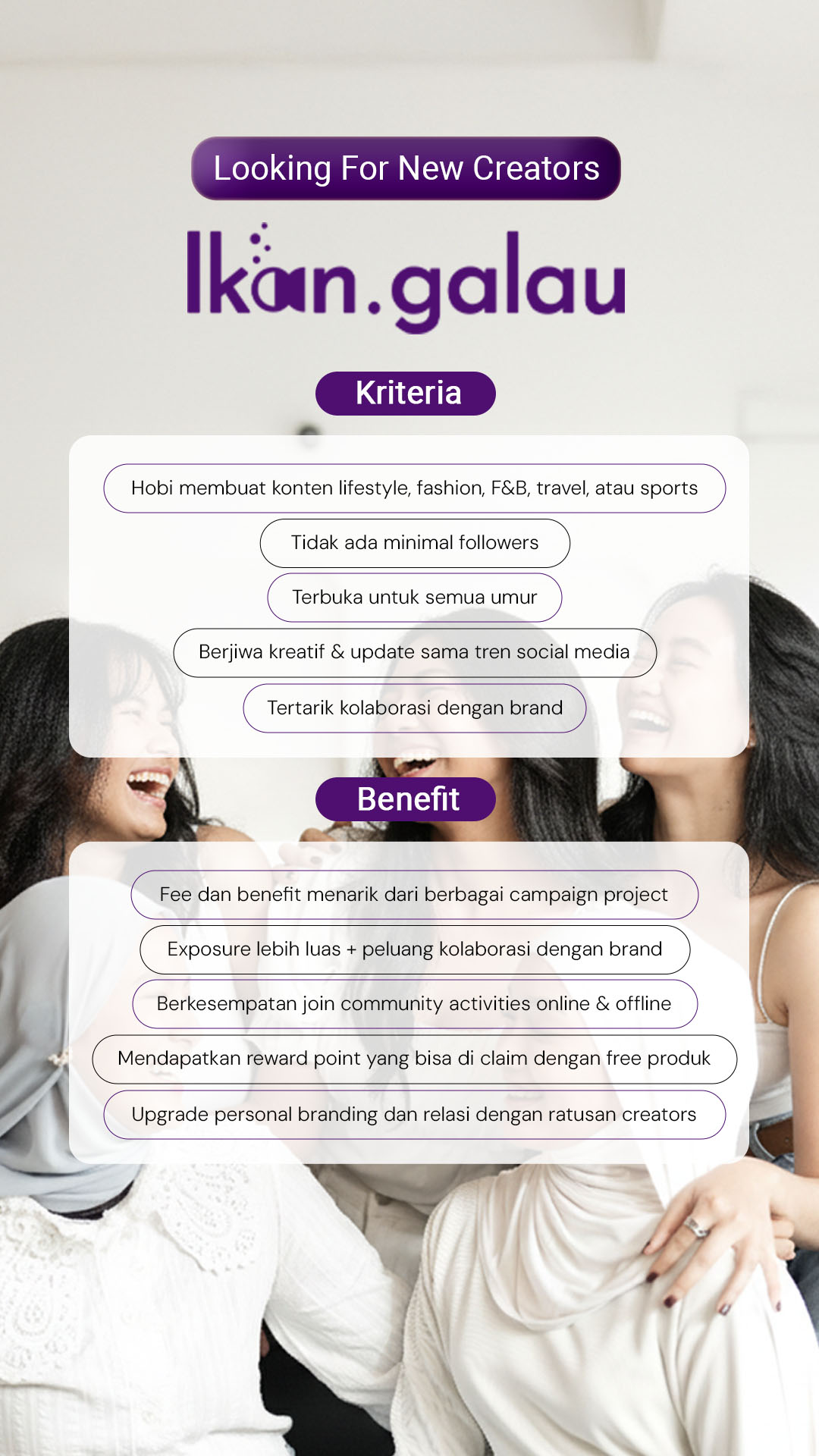 Ikatan Generasi Anti Galau - Ikan Galau Facebook ad: Mau mulai dapat kolaborasi brand tanpa minimal followers?