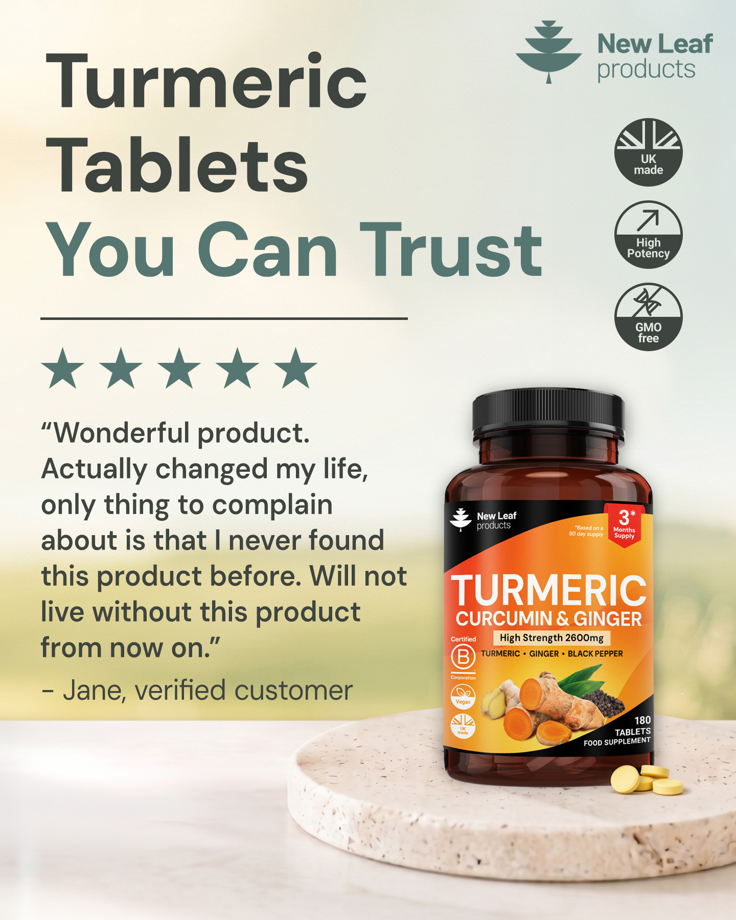 New-Leaf-Products.com Facebook ad