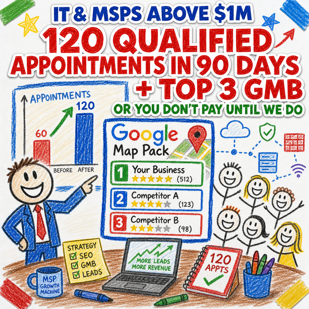 SMW Consulting Facebook ad: MSP: qualified booked appointments in 90 days