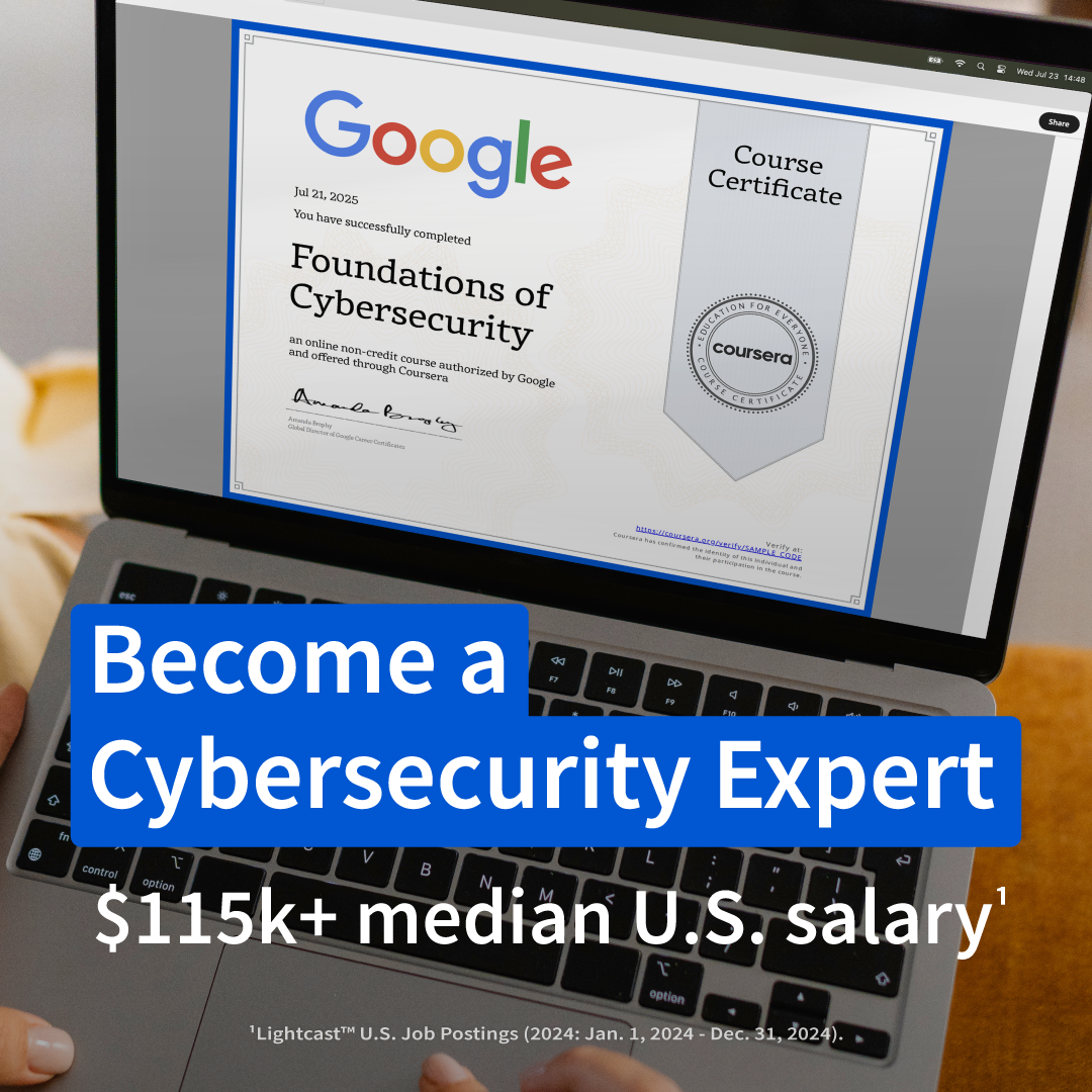 Coursera Facebook ad