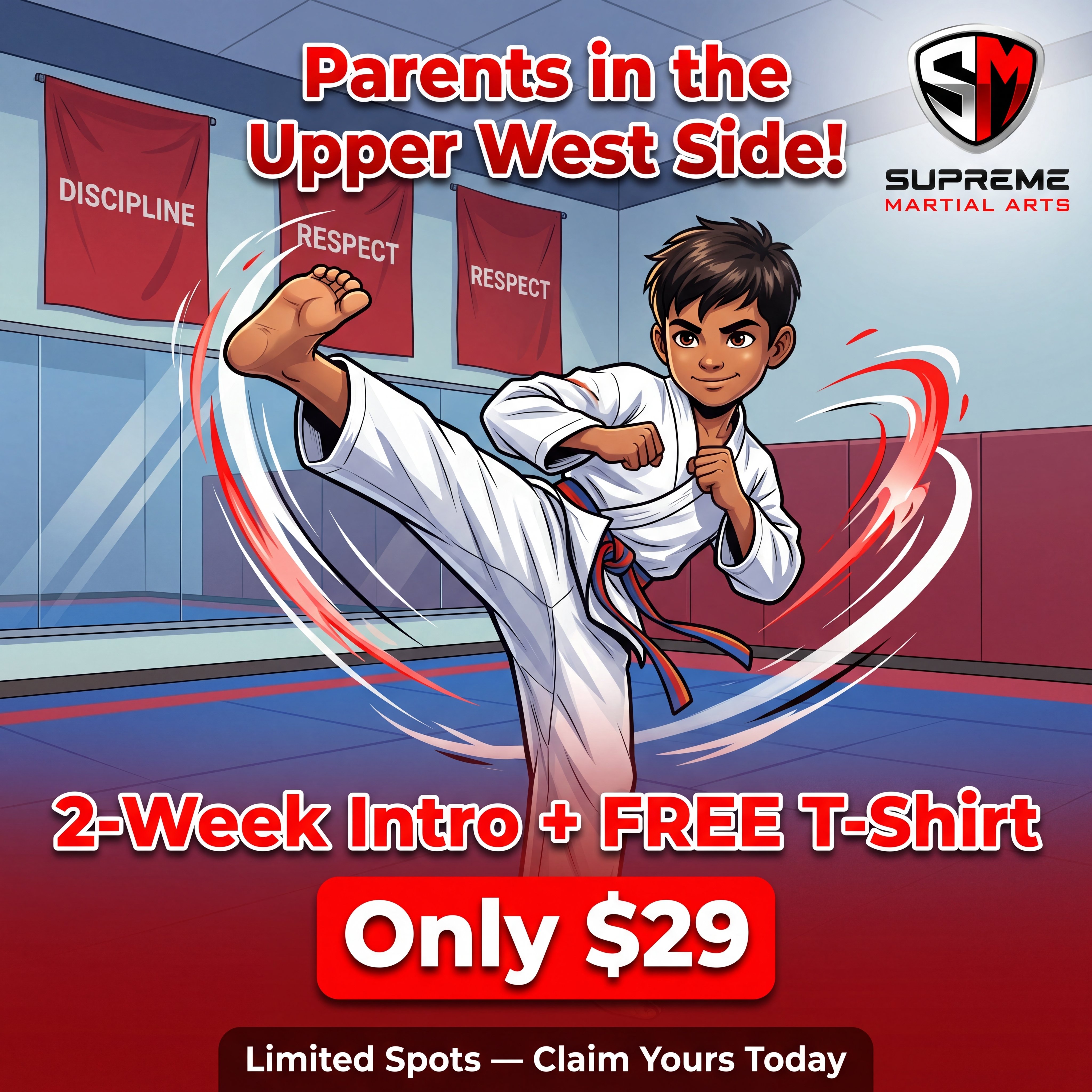 Supreme Martial Arts NYC Facebook ad