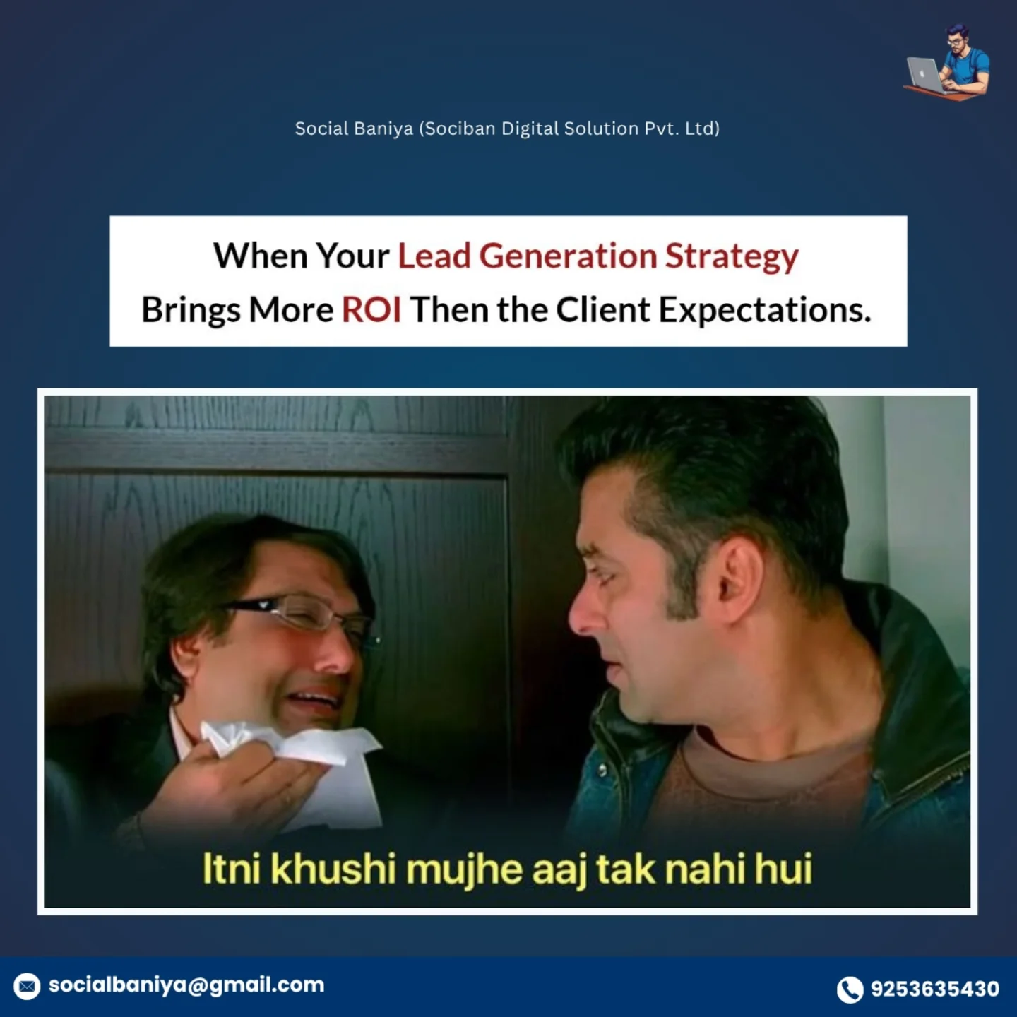 Social Baniya Facebook ad: Client ki expectations cross ho jaaye… aur ROI…