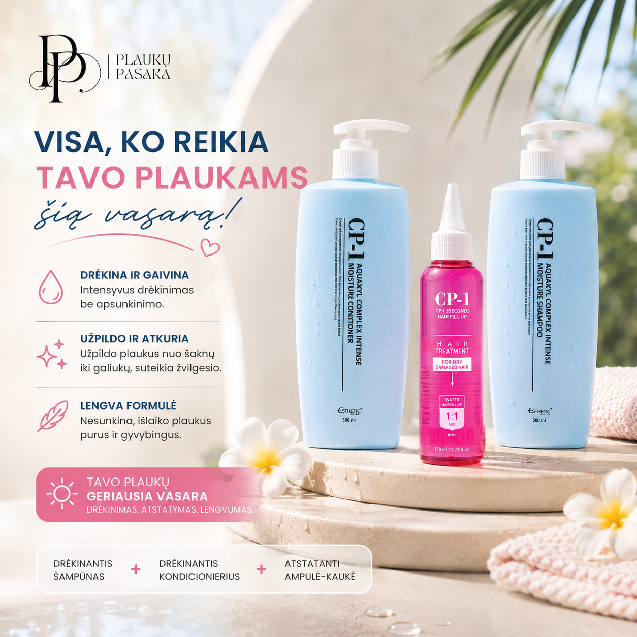 Plaukupasaka.lt Facebook ad