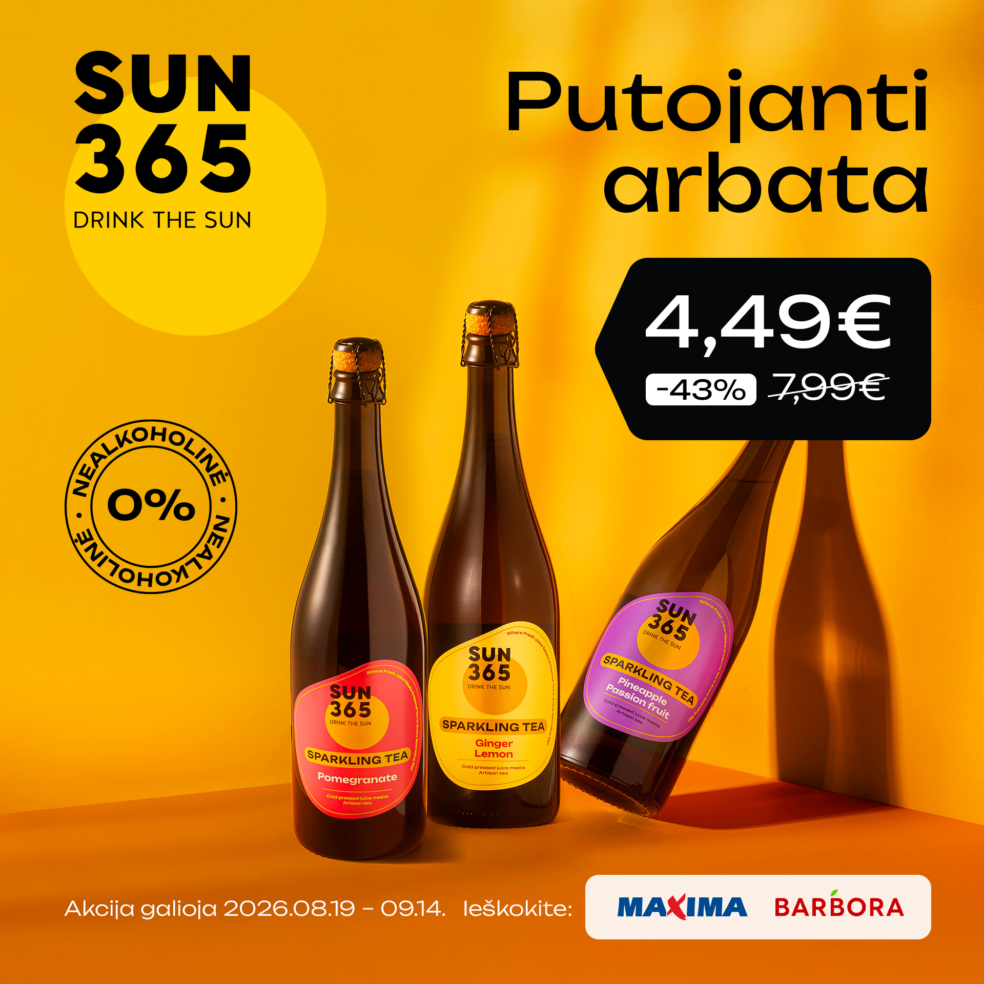 SUN365 Juice & Smoothies Facebook ad: Nuolaida netrukus baigsis!