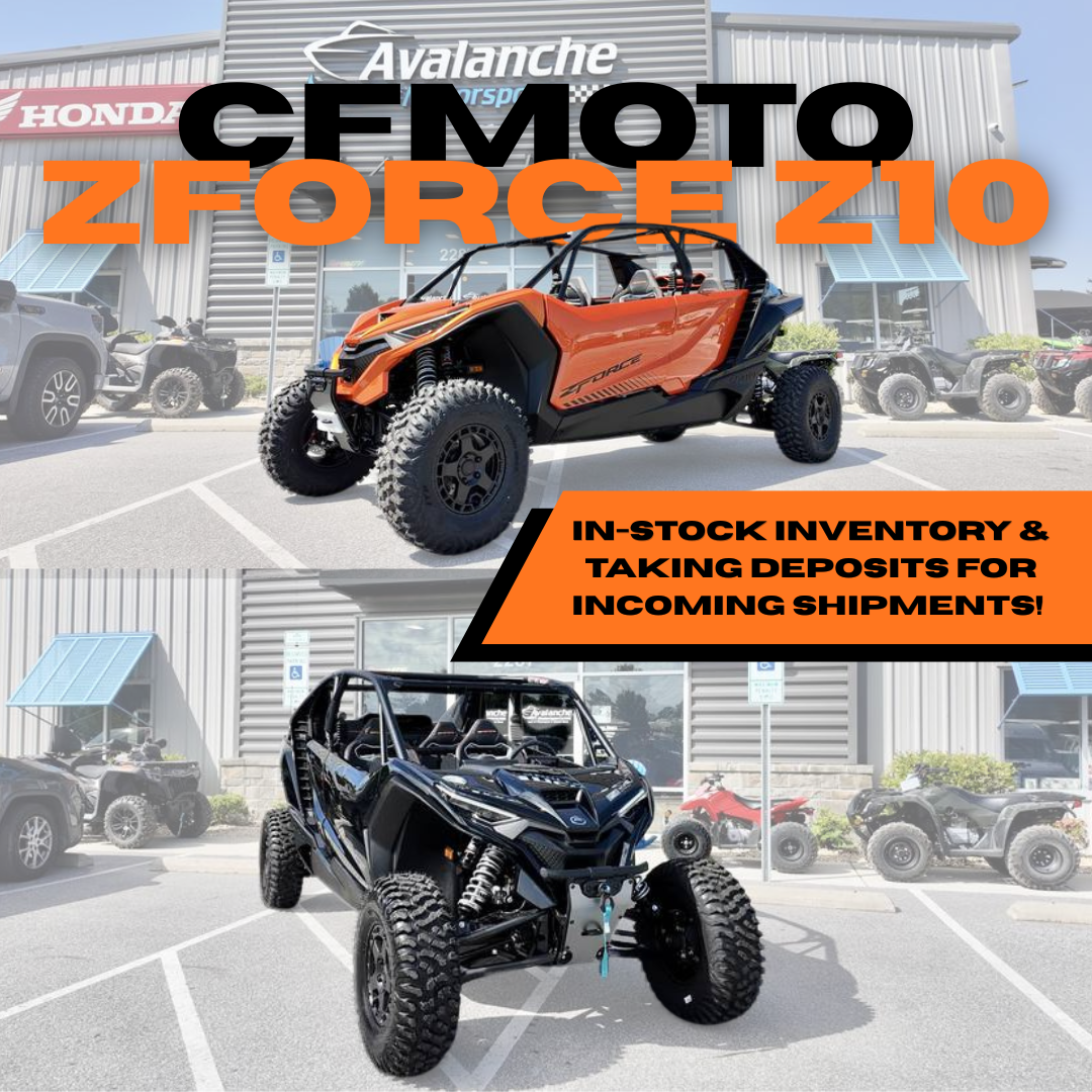 Avalanche Motorsports Facebook ad: BRAND NEW CFMOTO MODEL