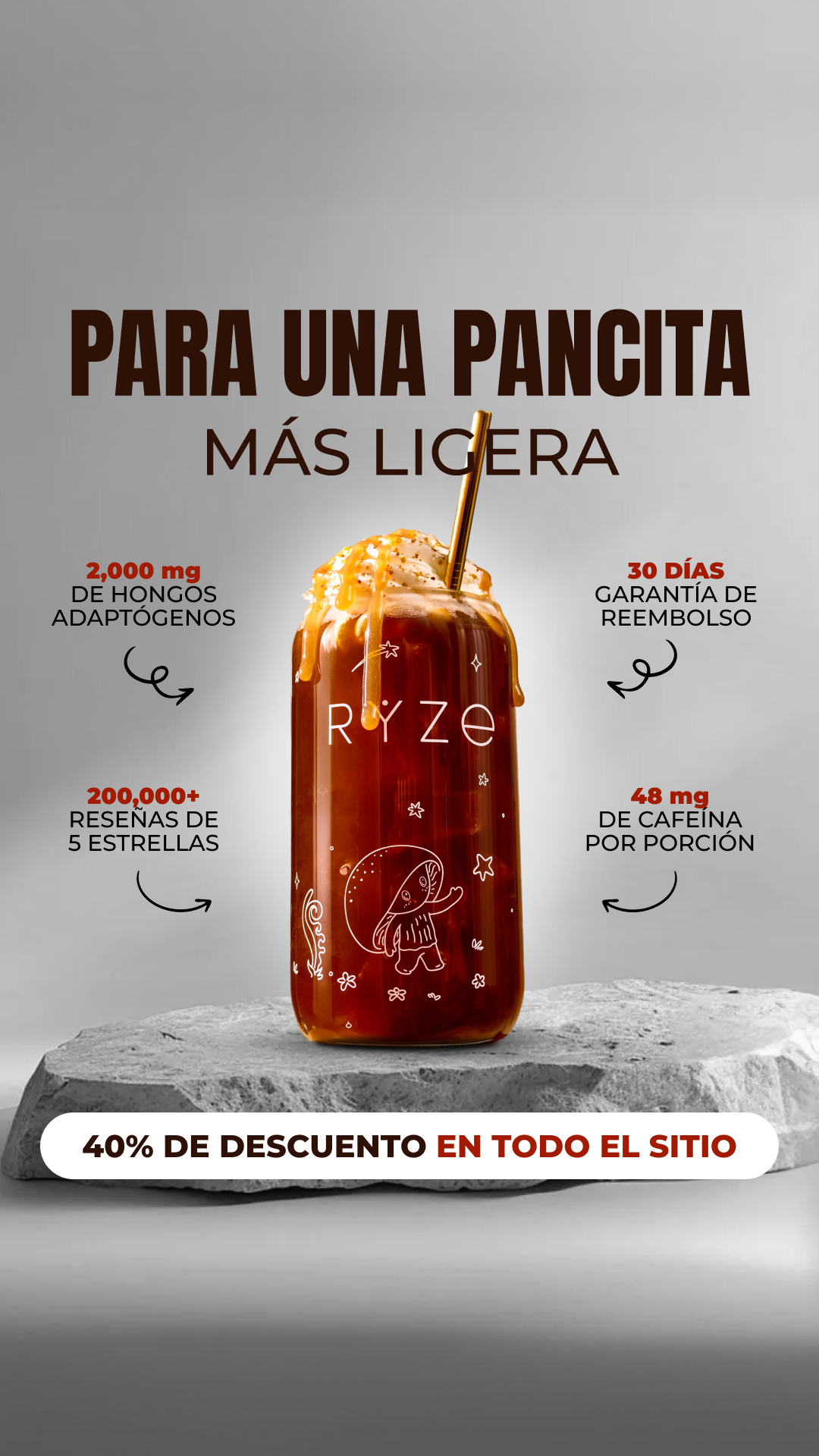 RYZE Superfoods Facebook ad