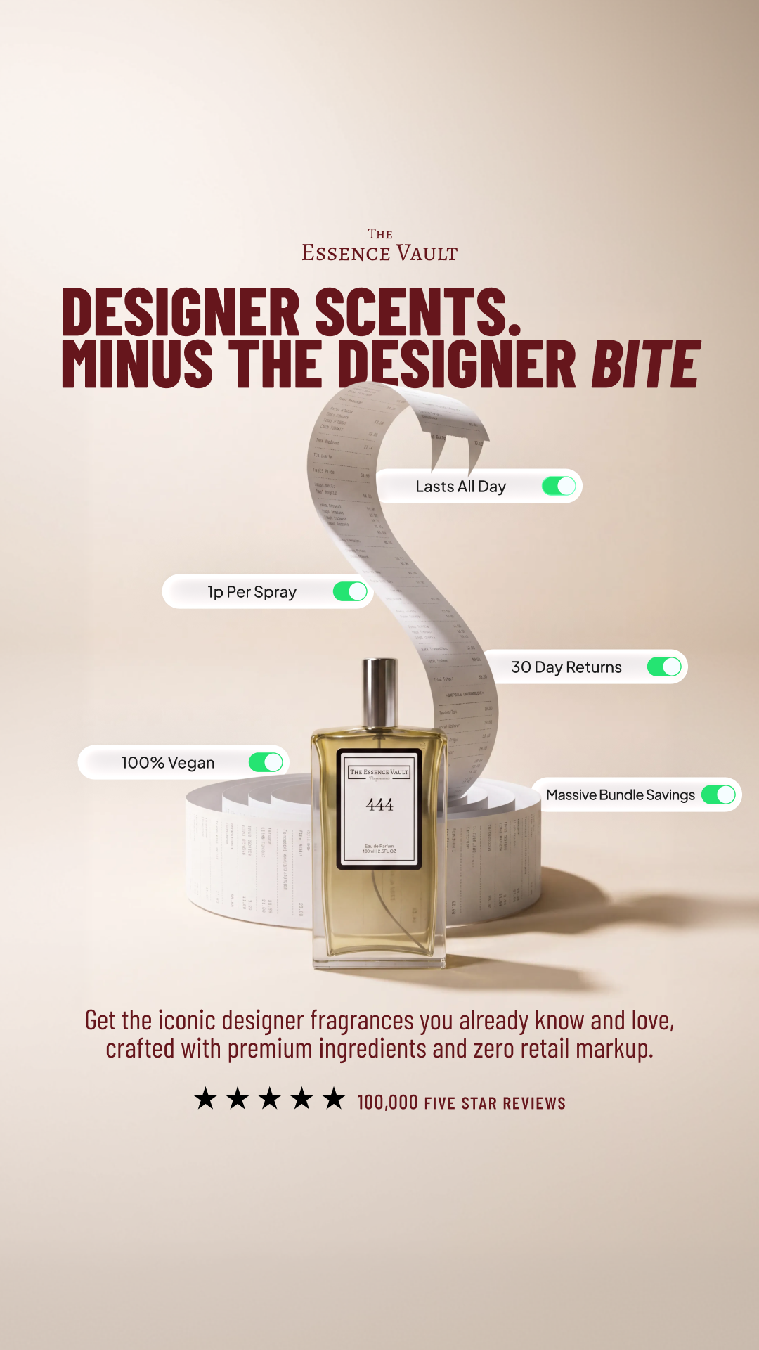 The Essence Vault Facebook ad