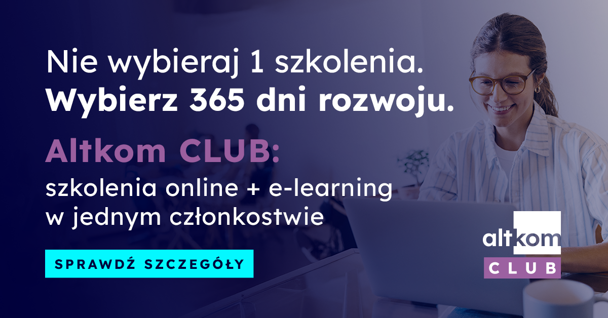Altkom Akademia Facebook ad from Jan 22, 2026