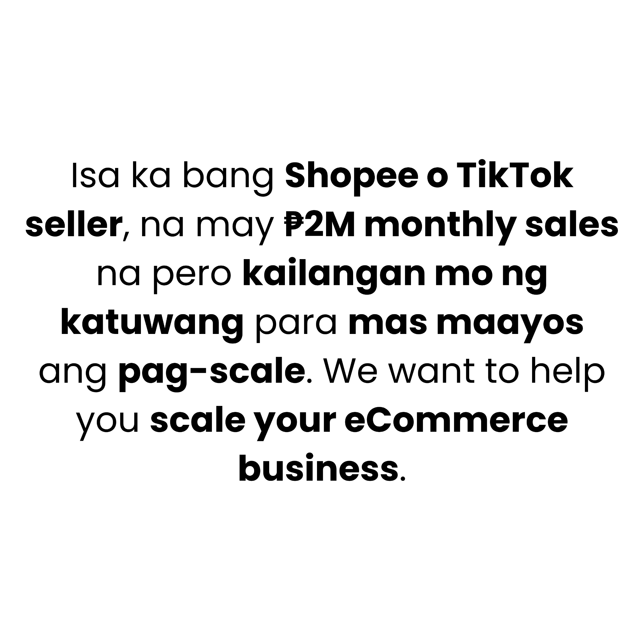 ECOM Accelerator Facebook ad