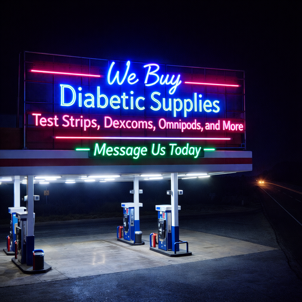 GlucoReturn Facebook ad: Sell Your Diabetic Supplies Today!