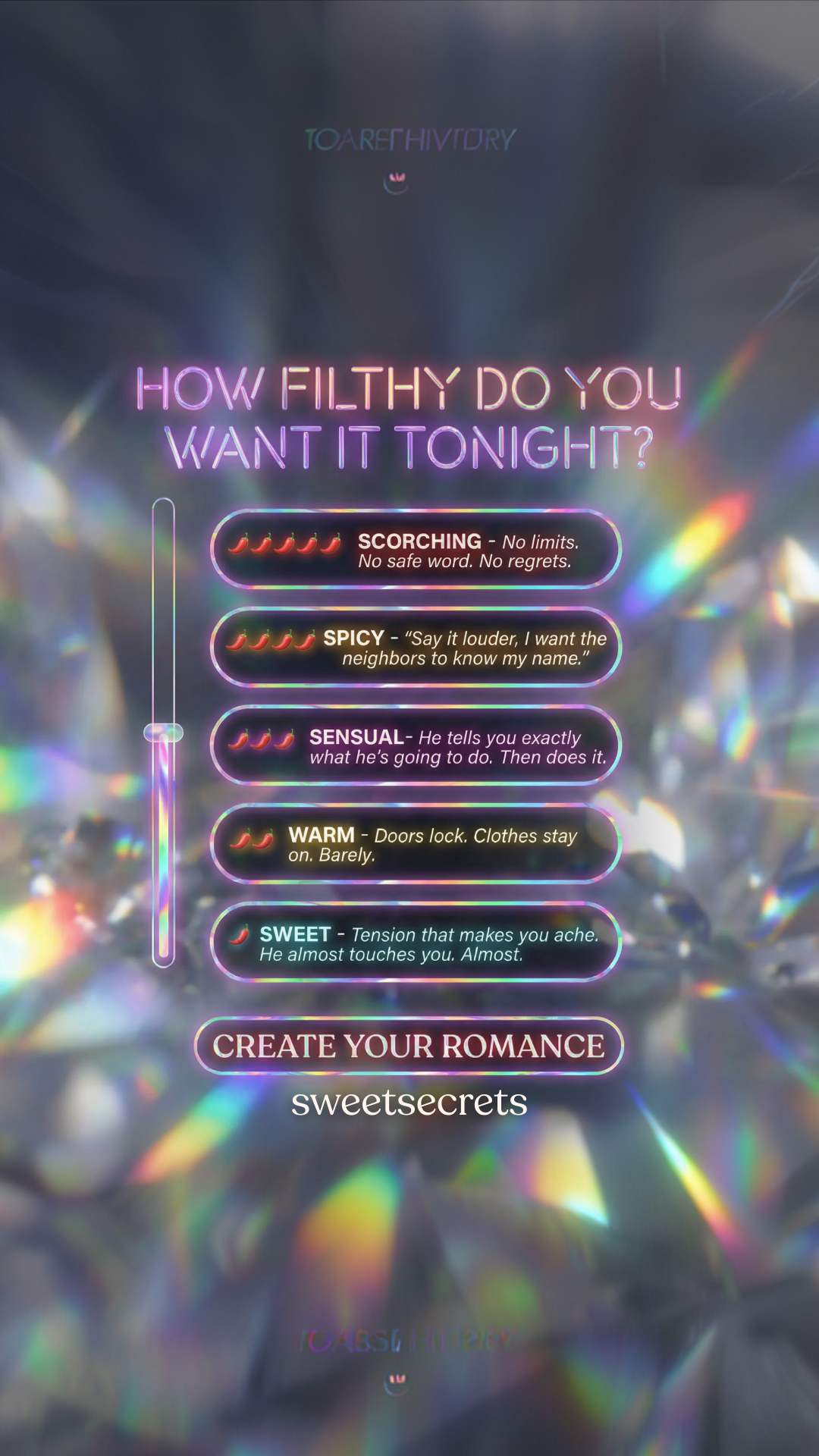 Sweetsecrets Facebook ad