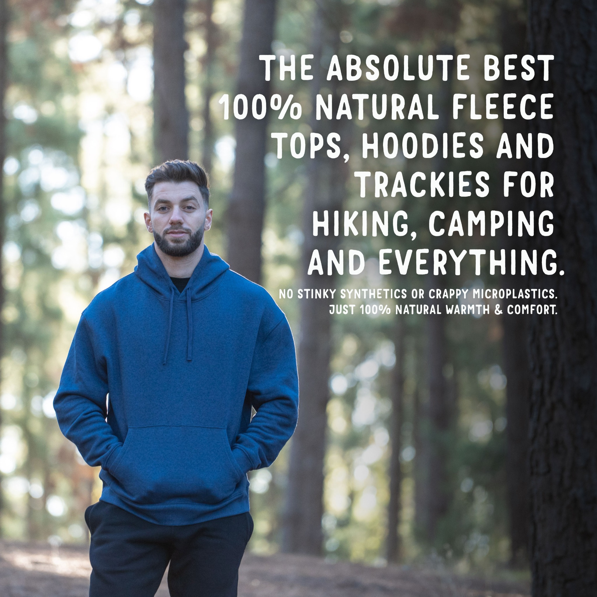 ioMerino Facebook ad: Say no to synthetic Fake Fleece & go…