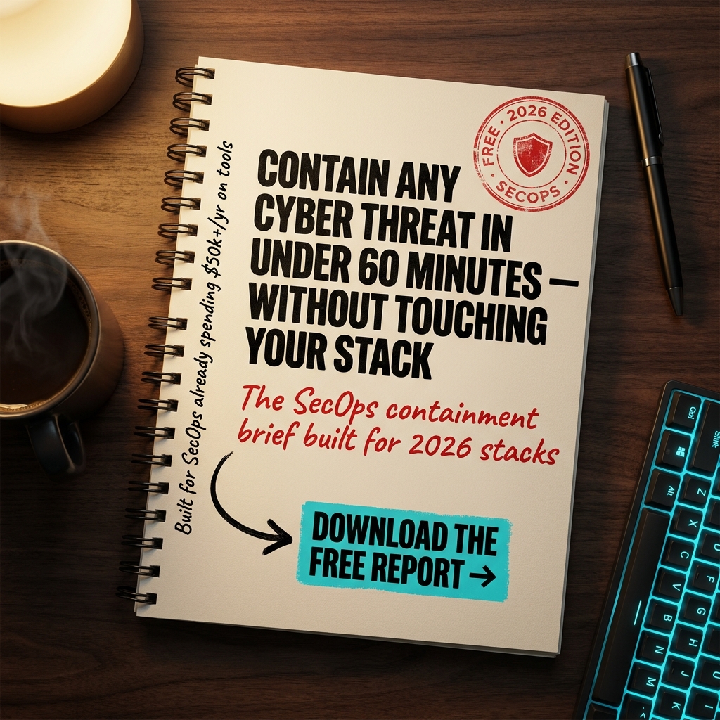 Shieldwatch Facebook ad: 3 Ways to Contain Cyber Threats in Under 1 Hour