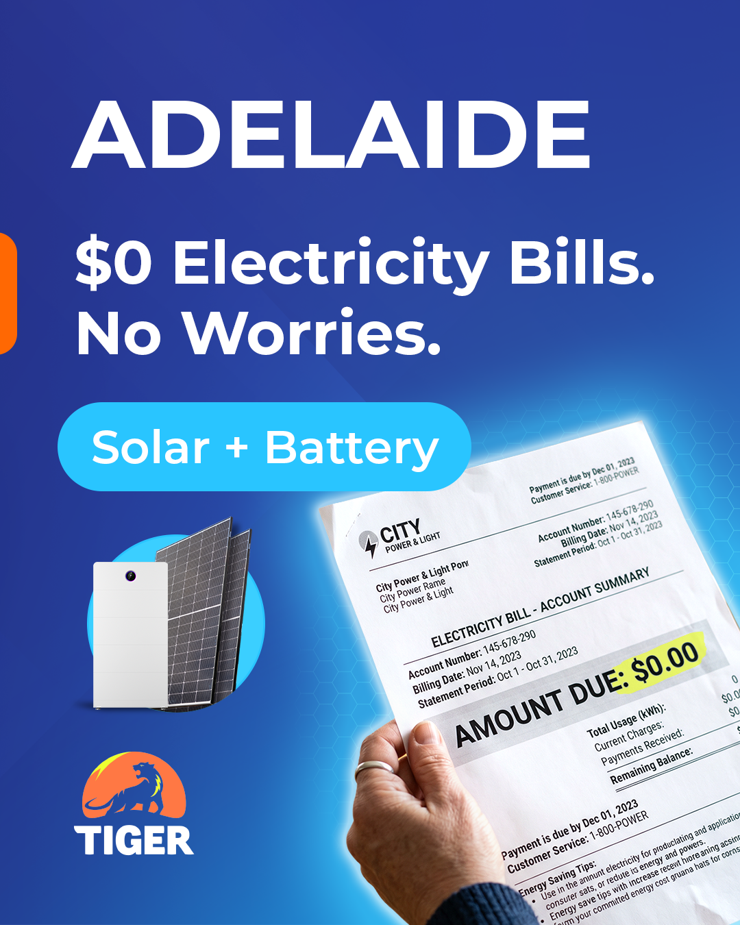 Tiger Solar Power Facebook ad