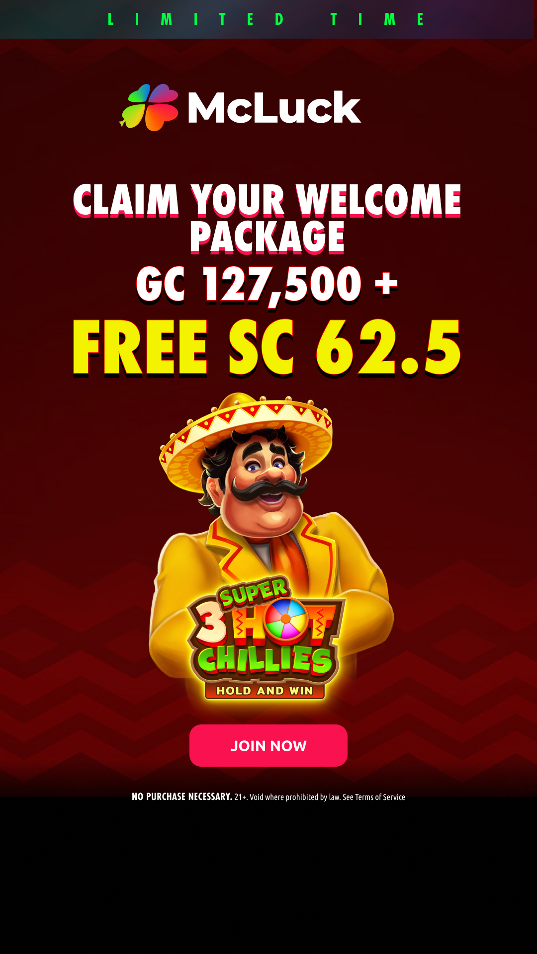 McLuck.com Facebook ad
