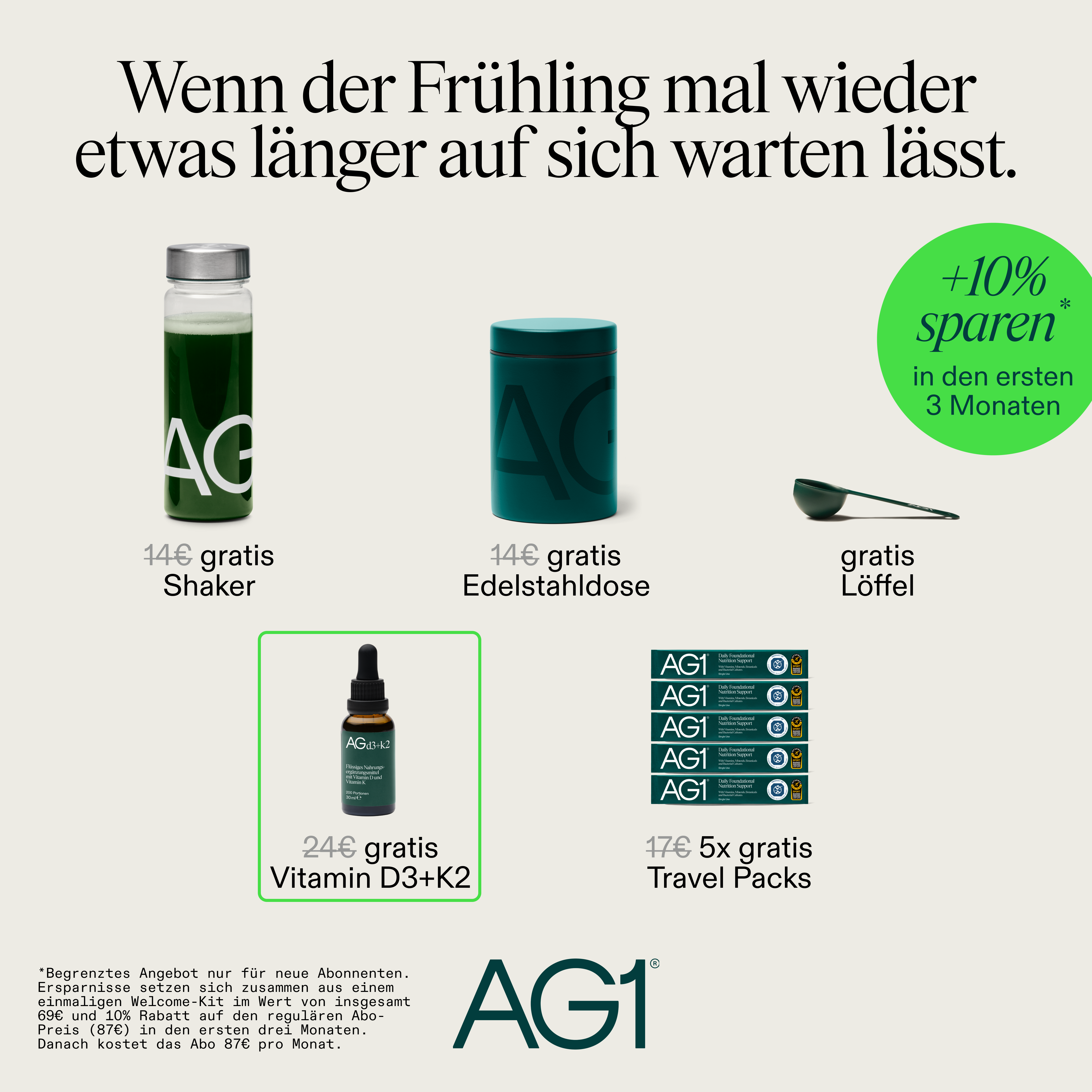 AG1 Deutschland Facebook ad