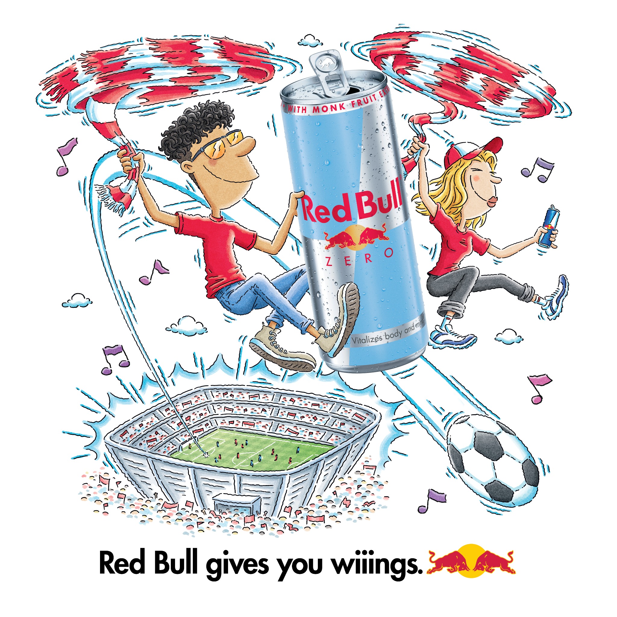Red Bull Facebook ad