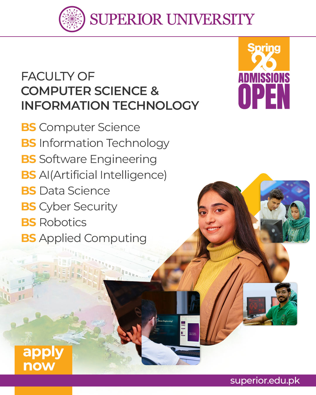 Superior University Facebook ad